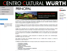 Tablet Screenshot of centroculturalwurth.com.br